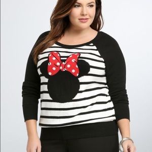 Torrid Minnie Mouse sweater